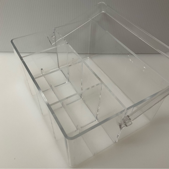 VINTAGE Acrylic Brush Caddy Handle Clear - Picture 5 of 10